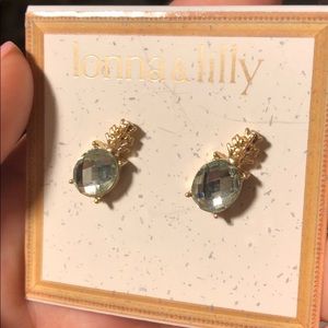 Pineapple stone earrings